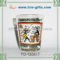 drinking shot glass with decal